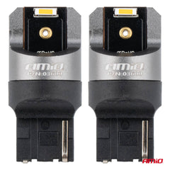 LED-pærer WY21W med 2x1860 SMD og ravfarvet lys