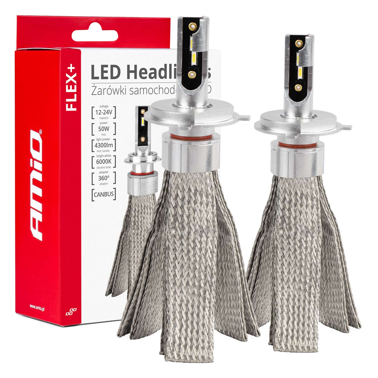 LED forlygtepærer H4/H19 med 6000K