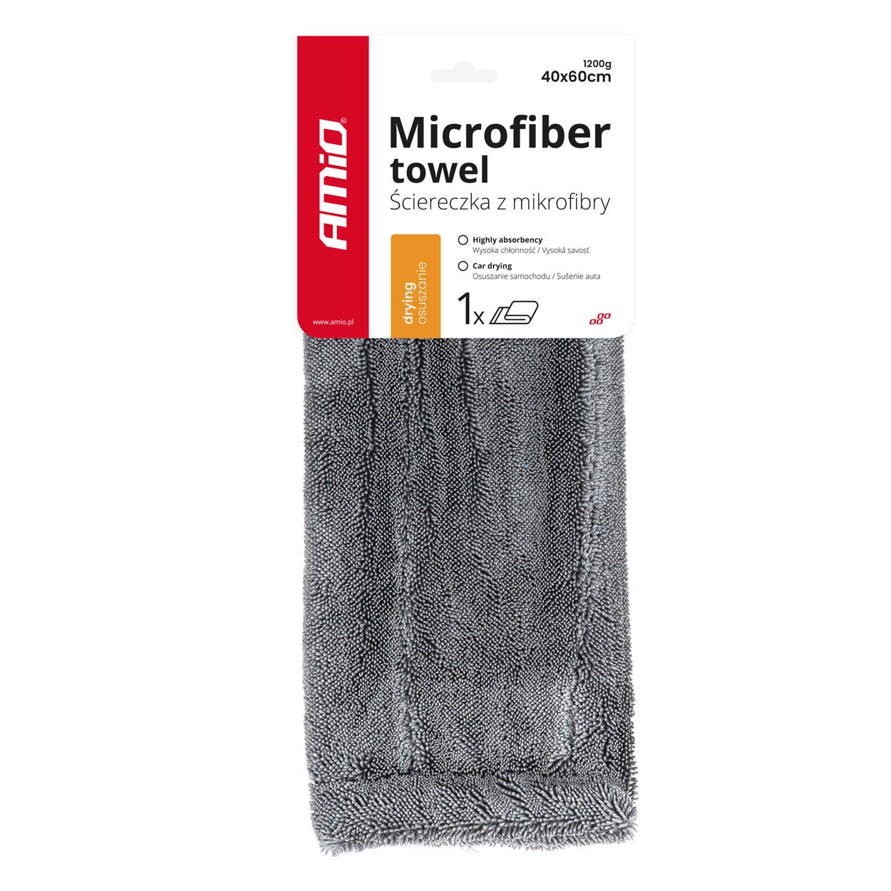 Mikrofiber tørrehåndklæde 40 x 60 cm til bilpleje