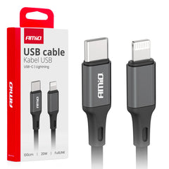 USB-C til Lightning-kabel med 20W og 100 cm længde