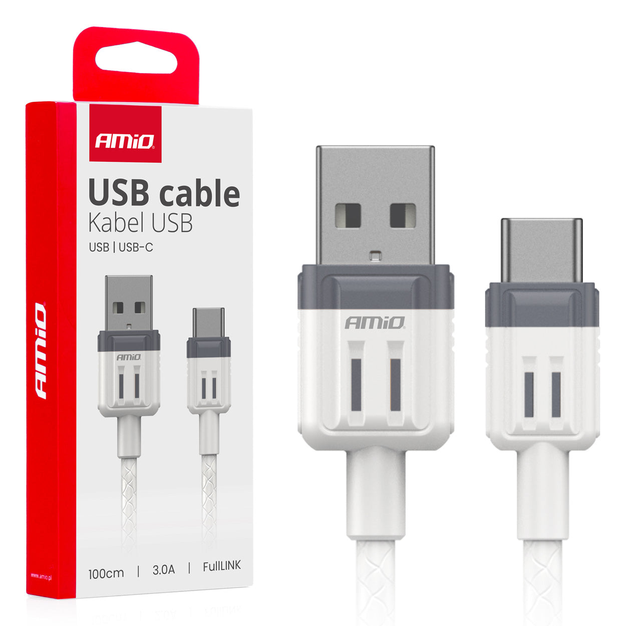 USB-A til USB-C-kabel på 100 cm