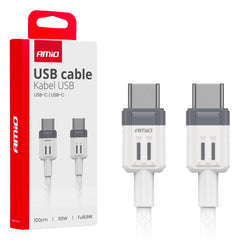 USB-C til USB-C-kabel på 100 cm