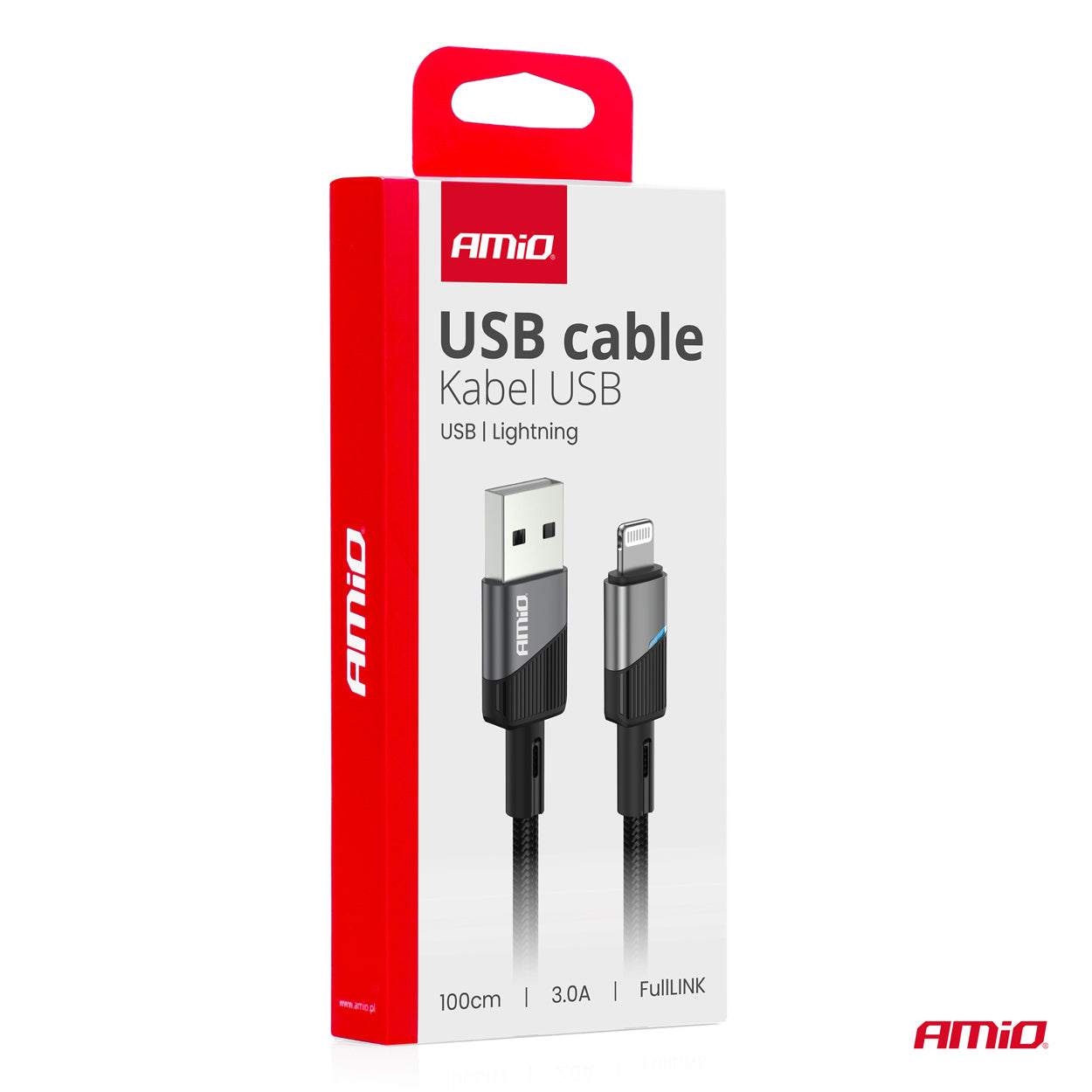 USB-A til Lightning-kabel med op til 3A opladning