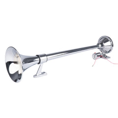 Fanfarehorn på 640 mm i krom til 12-24 V