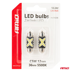 Pakke med LED CANBUS-pærer C5W, 2 stk.