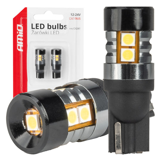LED-lampa T10 W5W CANBUS med 9 st SMD 3030-LED