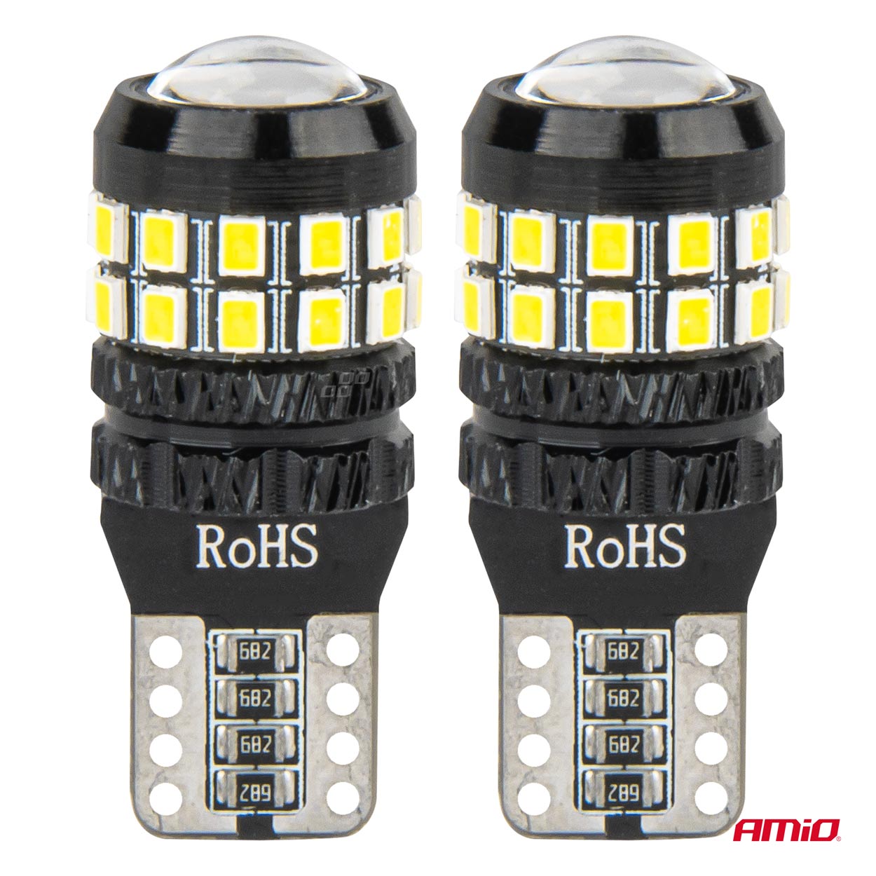 T10 W5W LED-pærer med hvidt lys til 12/24 V