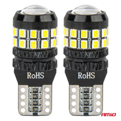 T10 W5W LED-pærer med hvidt lys til 12/24 V