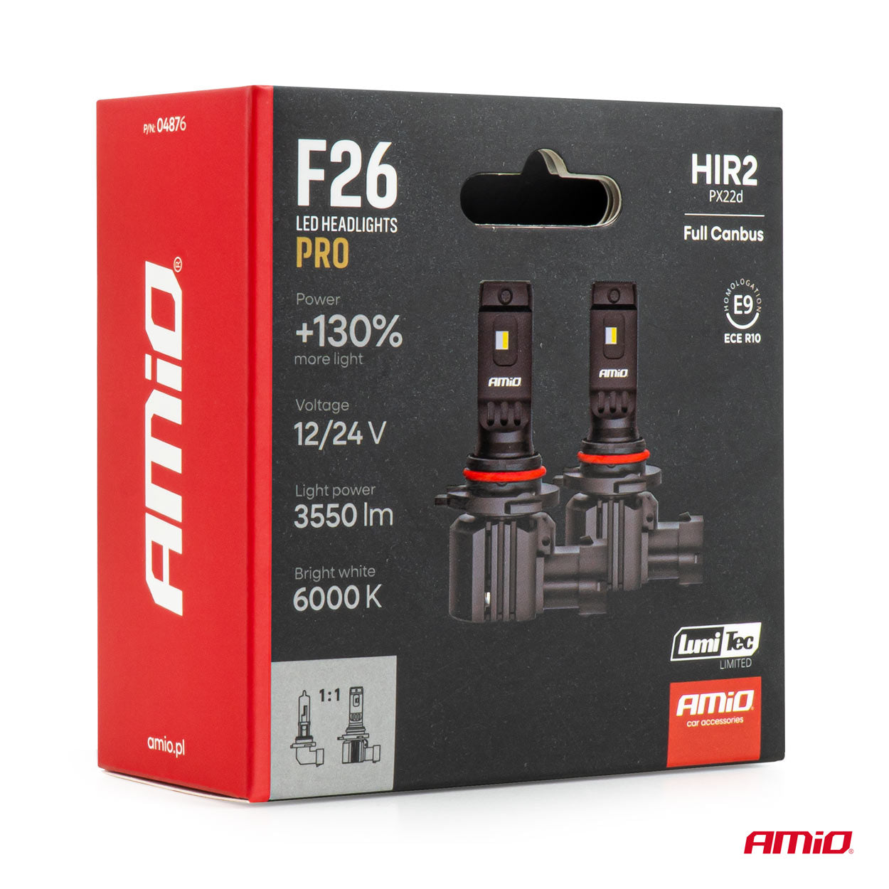 HIR2 LED-forlygtepærer med plug and play-installation