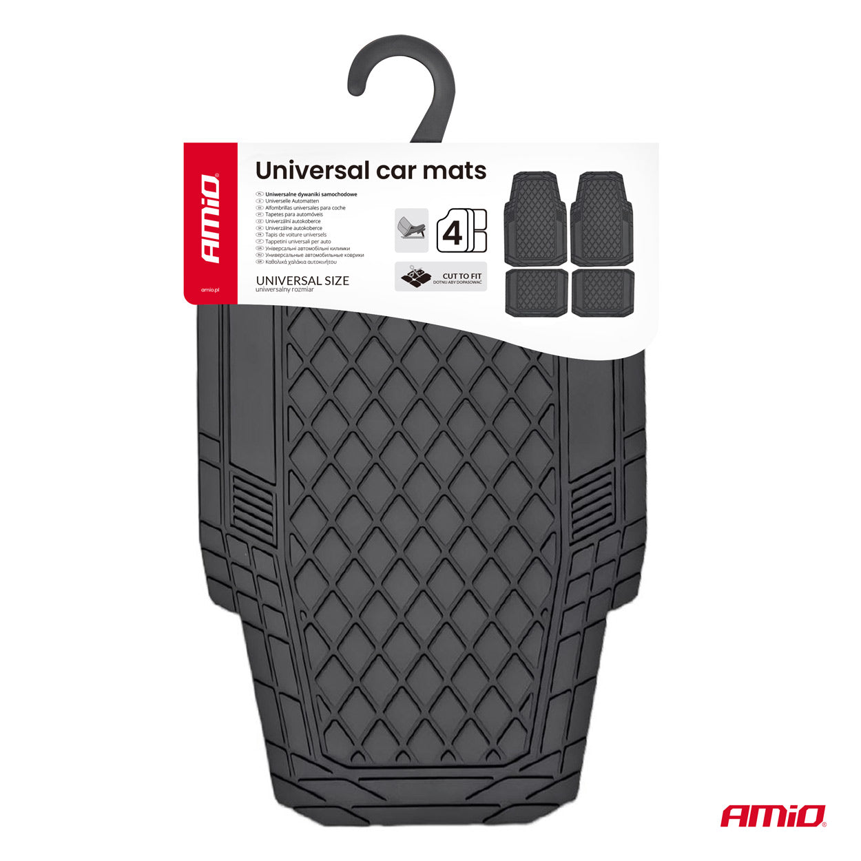 Universell svart PVC-bilmatta CM-03