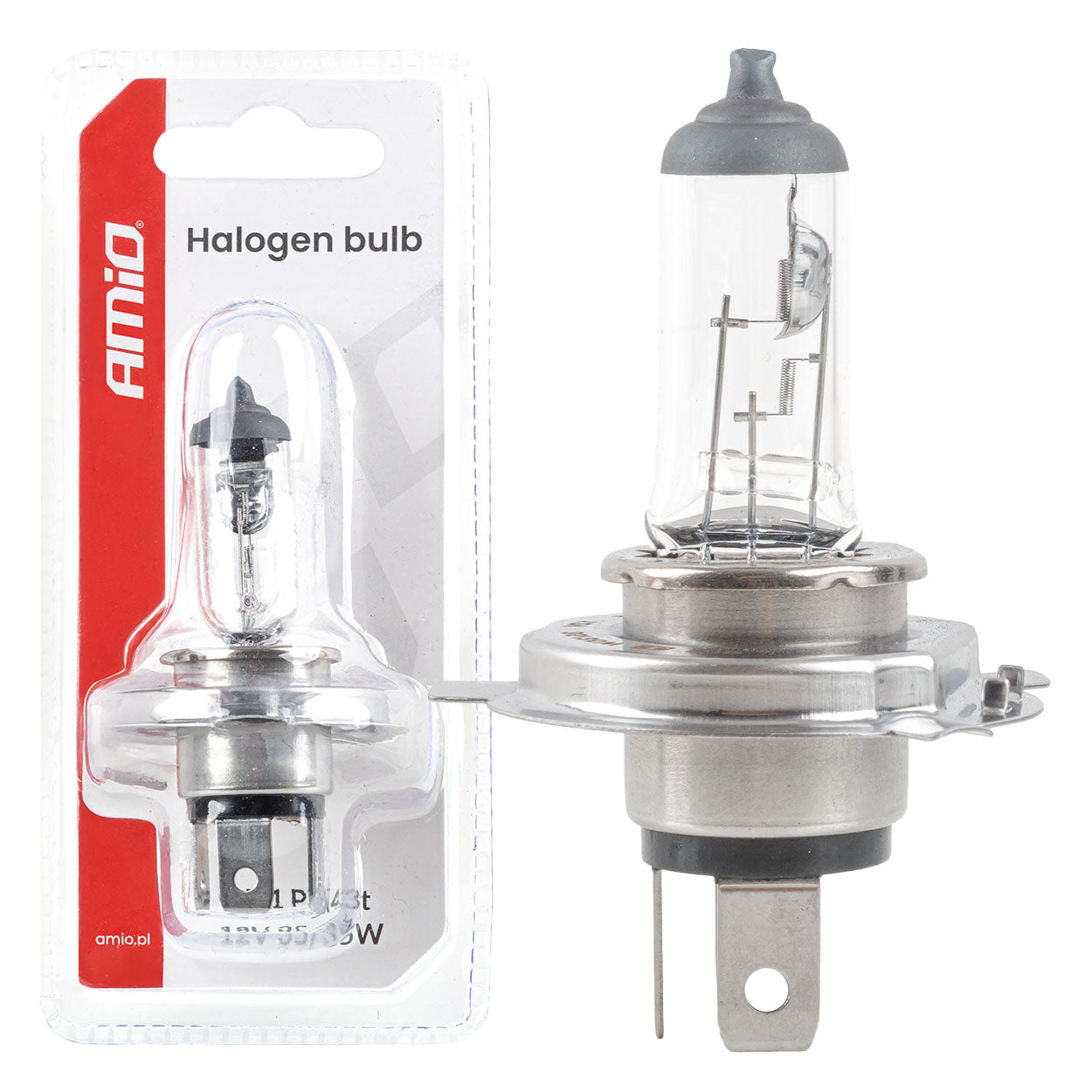 HS1-halogenlampa med PX43T-sockel