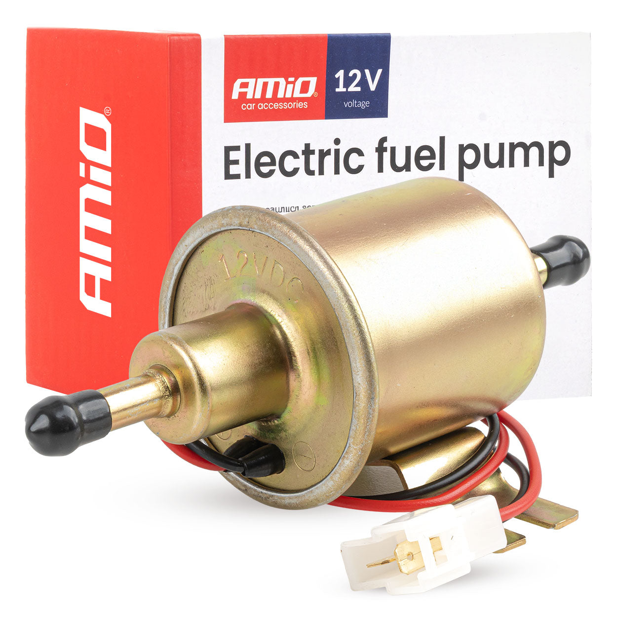 Elektrisk bränslepump för 12 V med 8 mm anslutning