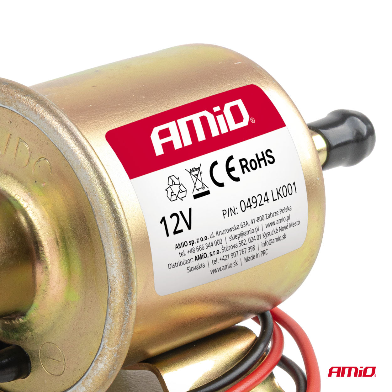 Elektrisk bränslepump med 8 mm anslutning
