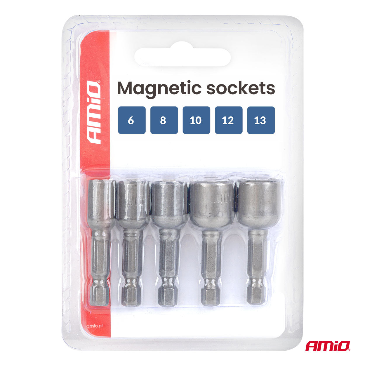 Magnetiska hylsor från 6 till 13 mm