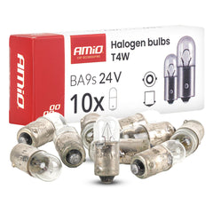 T4W halogenlampor 24 V 4 W med BA9S-sockel
