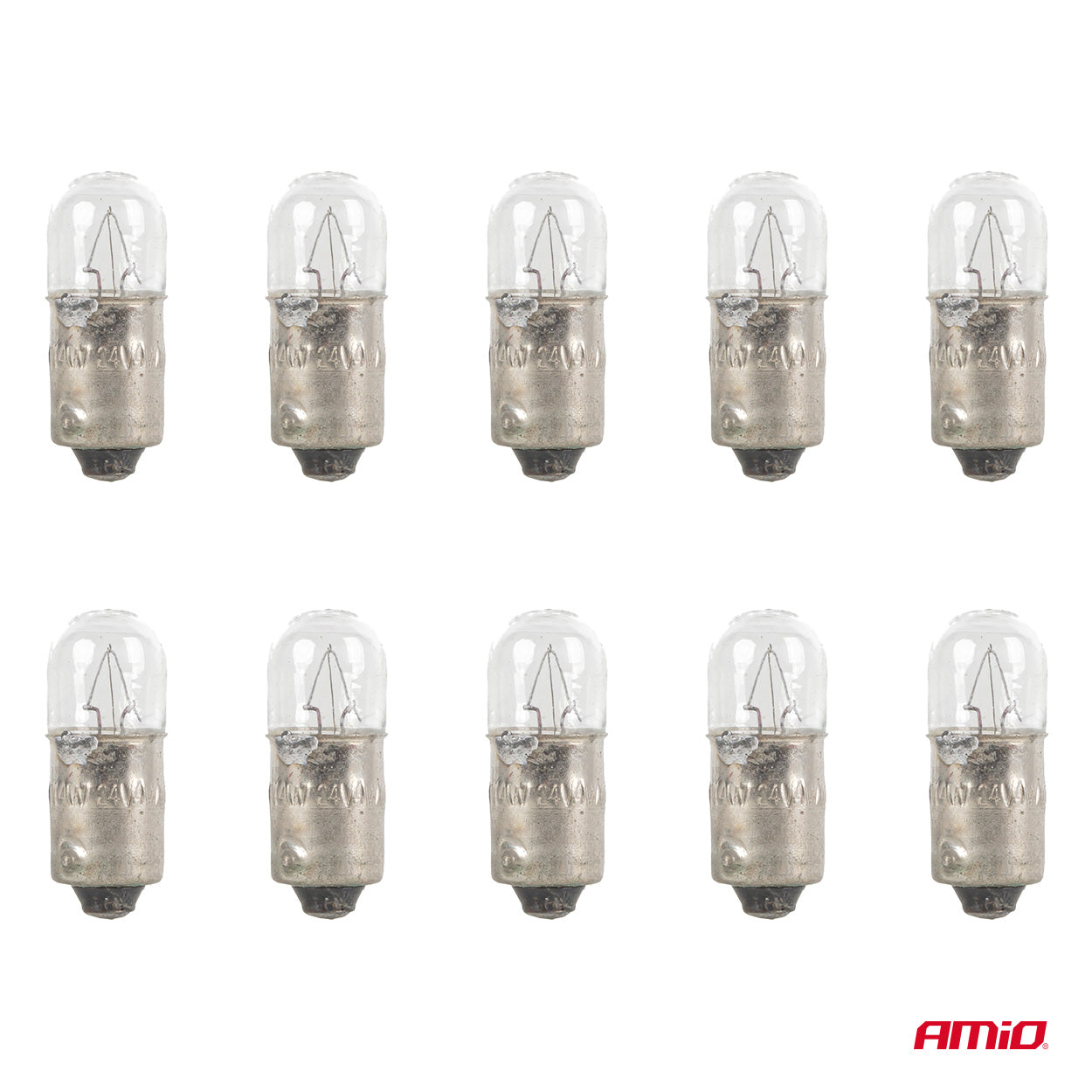 Halogenlampor med BA9S-sockel i 10-pack