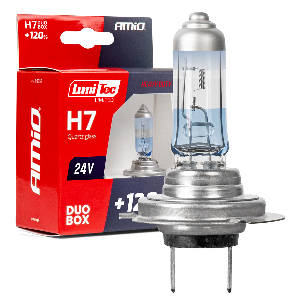 H7 halogenlampor 24V 70W LumiTec LIMITED +120% DUO