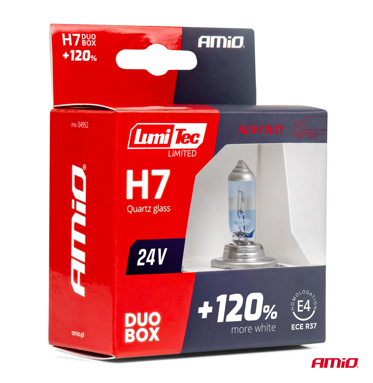 LumiTec H7 halogenlampor 24V 70W i DUO-set