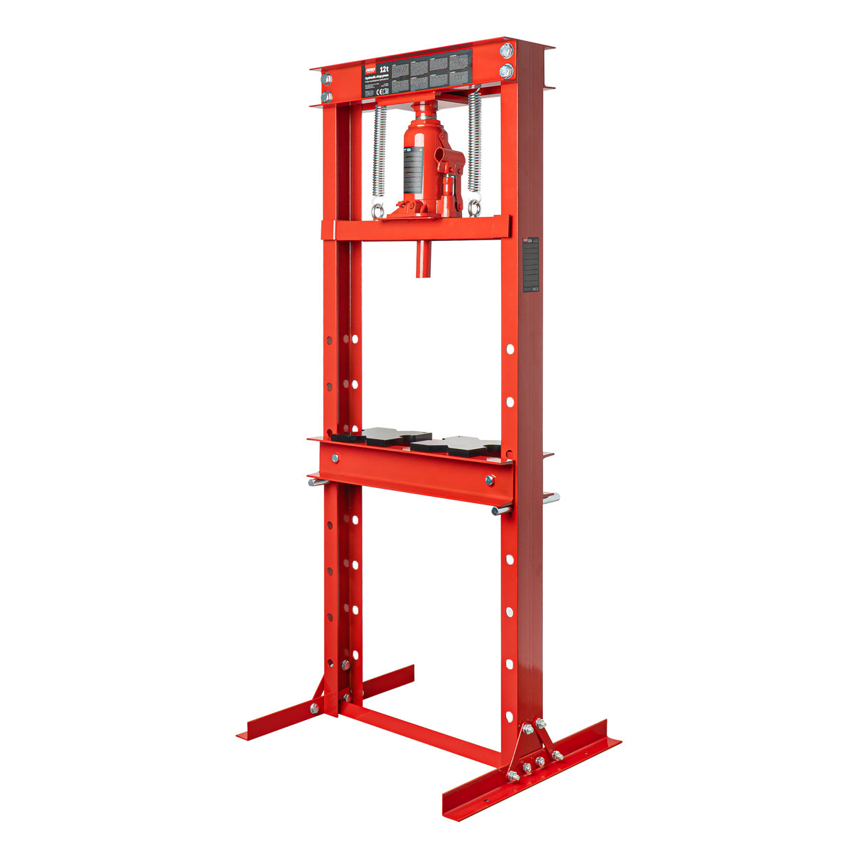 Hydraulisk verkstadspress med 12 tons presskraft