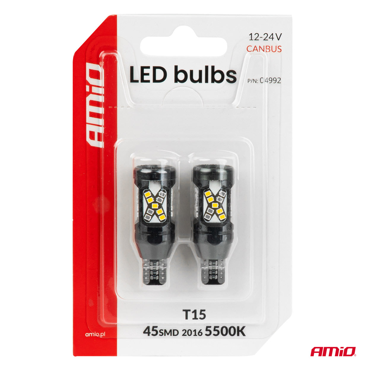 T15 LED-lampa med 45 SMD LED:er