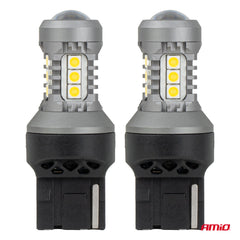 LED-lampa 7440 W21W för 12/24 V fordonsbelysning
