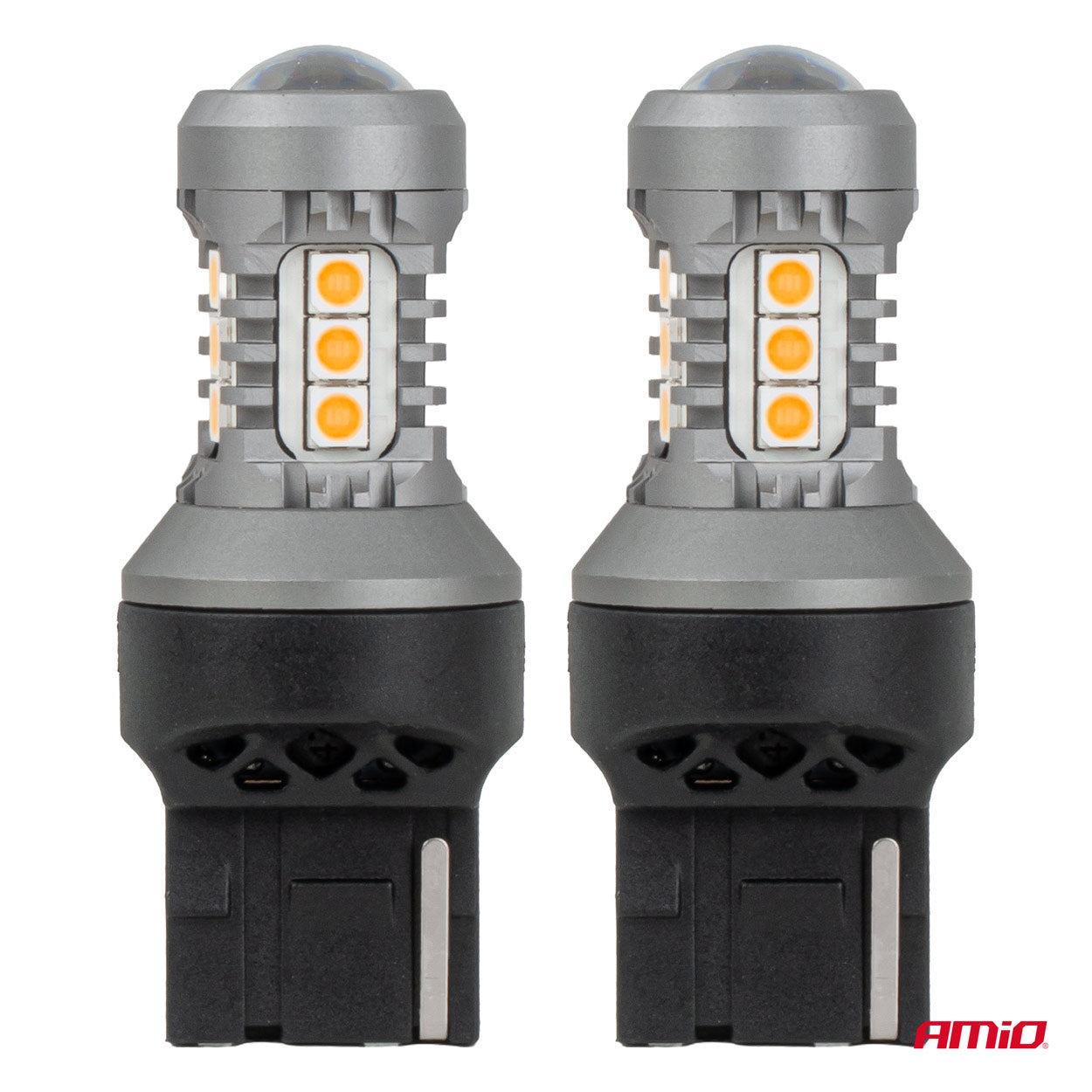 Orange LED-lampa med 7440-sockel