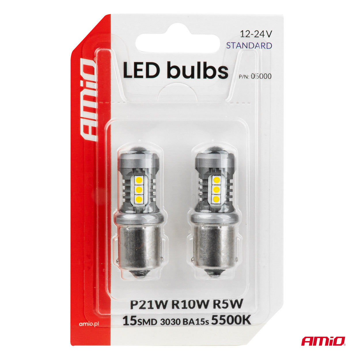LED-lampa för 12/24 V-system