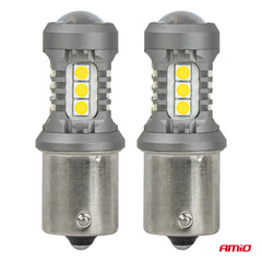 LED-lampa BAU15S/PY21W med 15 SMD 3030-LED
