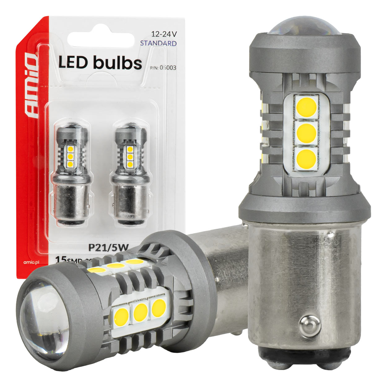 LED-lampa BAY15D P21/5W med 15 SMD 3030-LED