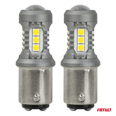 LED-lampa med BAY15D-sockel och vitt ljus