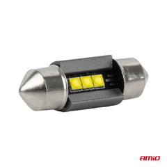31 mm LED-lampa med vitt ljus för fordon