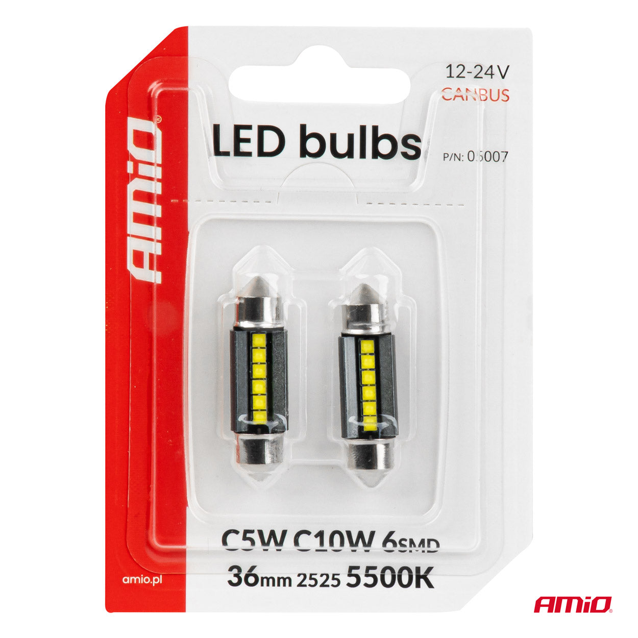 Vit CANBUS LED-lampa för bilbelysning