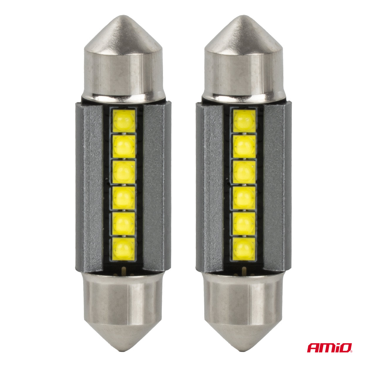 39 mm CANBUS LED-lampa för 12/24 V med vitt ljus