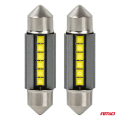 LED-lampa med vitt ljus för 12/24 V