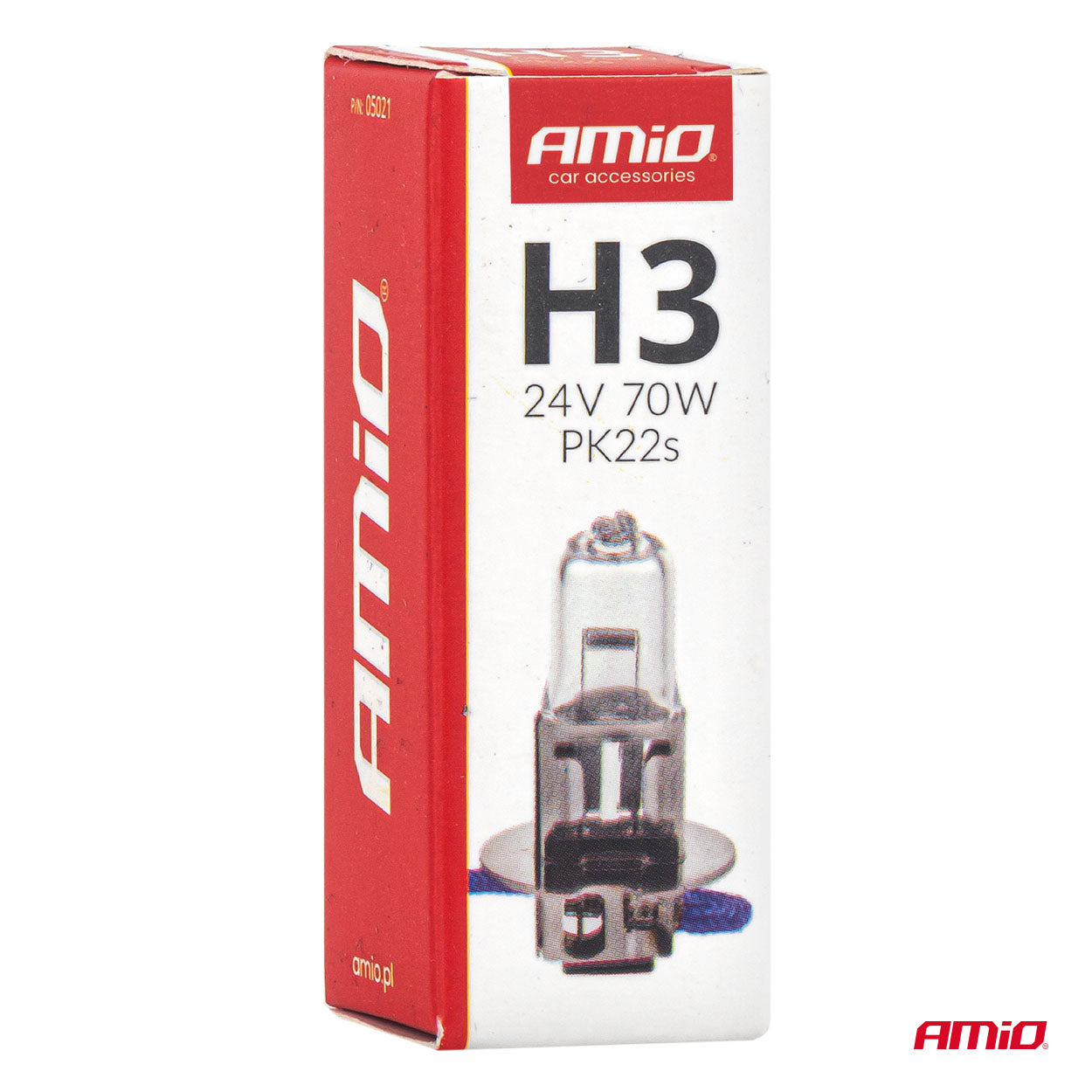 H3 halogenlampa 70 W med PK22s-sockel