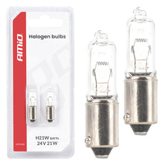 Halogenlampa H21W 24 V 21 W med BAY9S-sockel