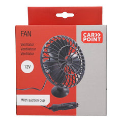 Carpoint 12-voltsfläkt med sugkopp 