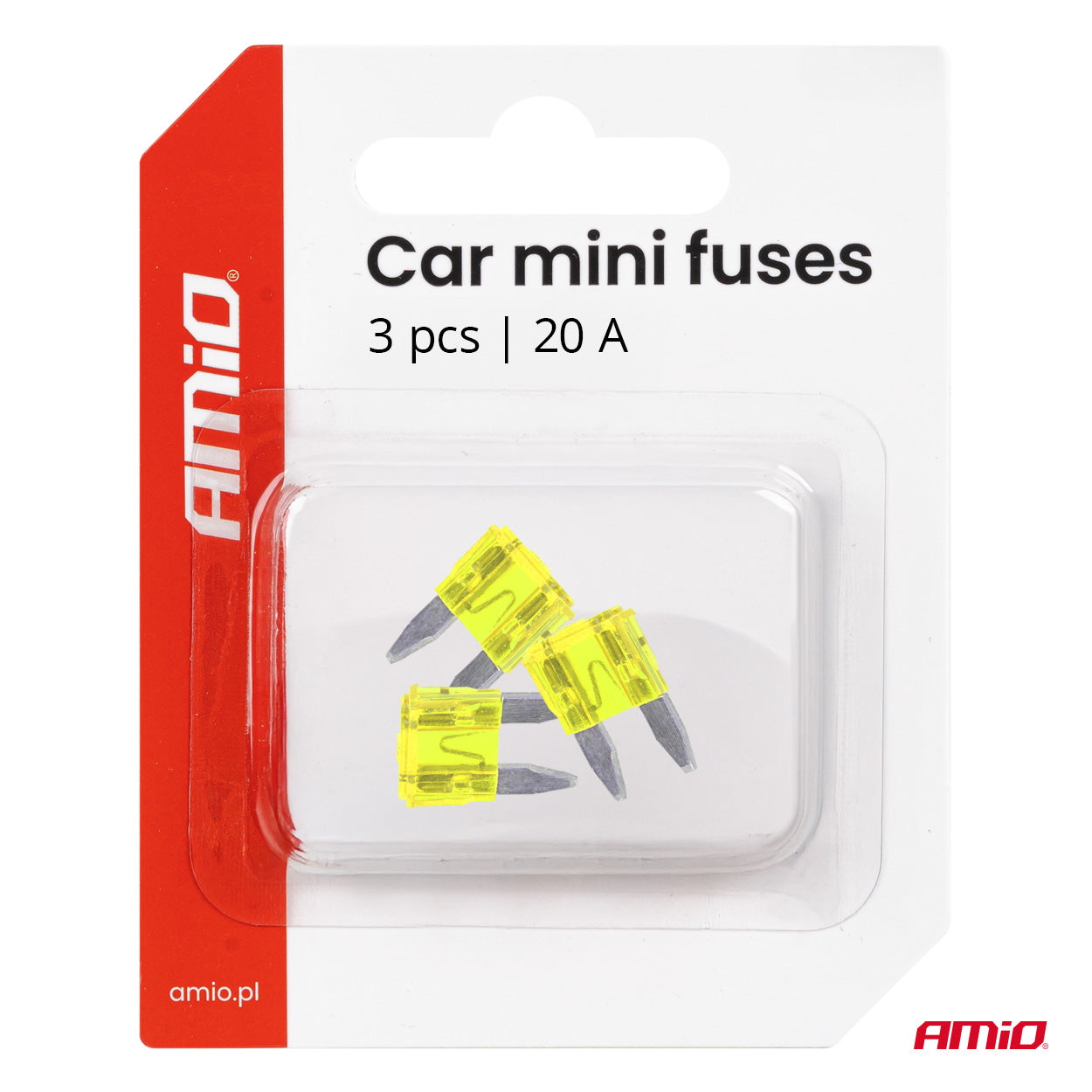 Set med MINI bilsäkringar 20A