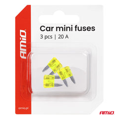 Set med MINI bilsäkringar 20A