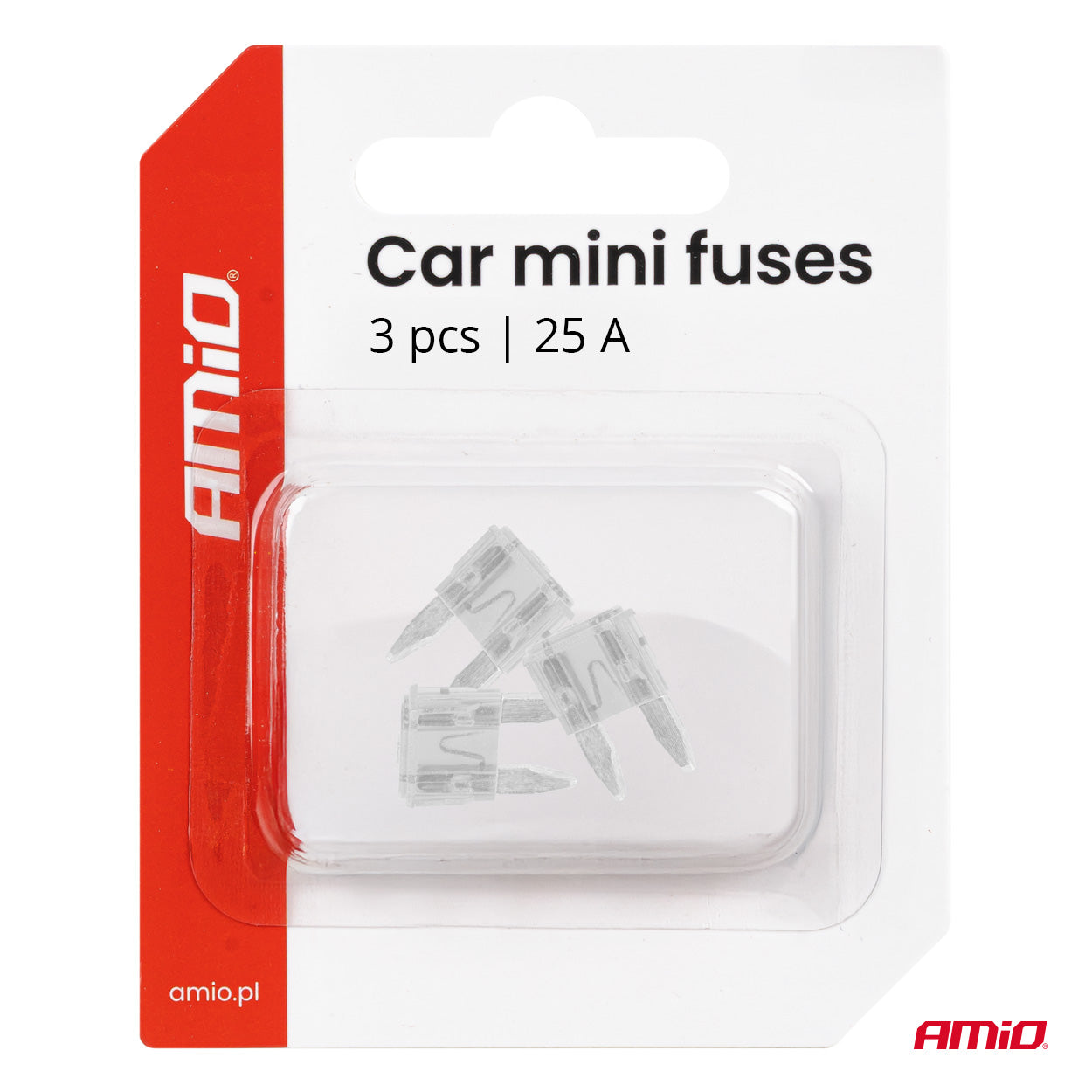 MINI-bilsäkringar 25A för utbyte