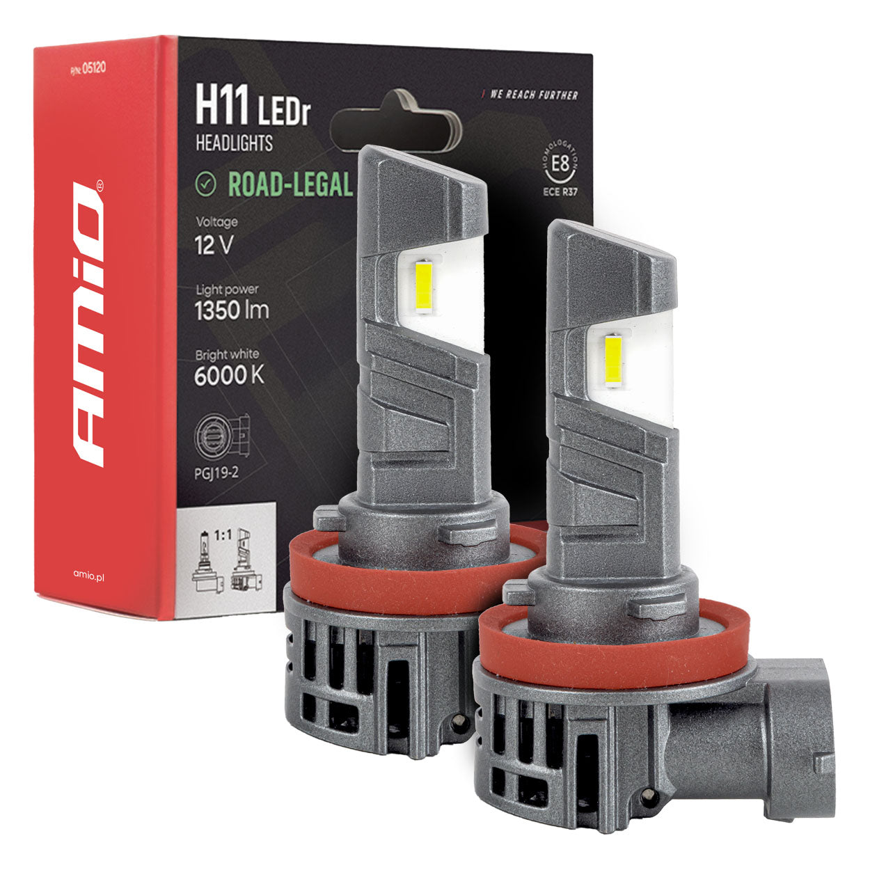 H11 LED-strålkastarlampor med ECE R37-typgodkännande