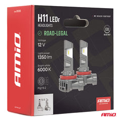 H11 LED-strålkastarlampor med 18 W effekt