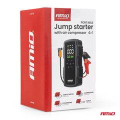 Kompakt jump starter 12V med flere funktioner