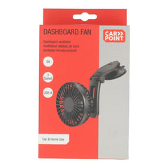 Carpoint-fläkt med sugkopp för instrumentbrädan, USB-A, Ø 10,5 cm, 5 V 