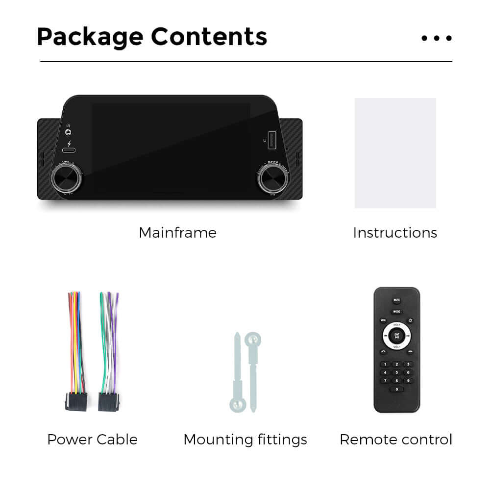 Universel - 5" 1-din radio m. Apple Carplay og Android Auto – Bilmedie.dk