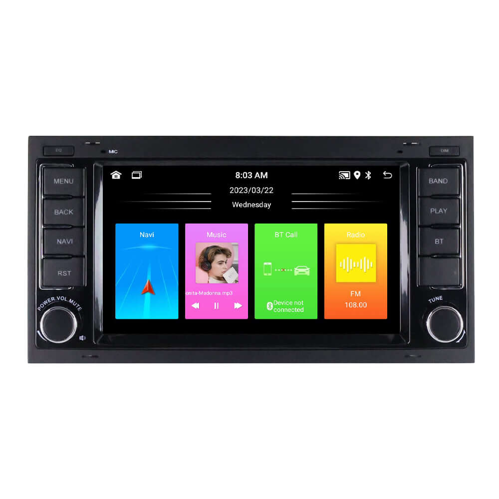 VW Transporter/Touraeg m.fl. - 7" radio med Apple CarPlay och Android Auto – Bilmedie.se