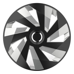 Navkapsel Vector svart och silver 14 tum