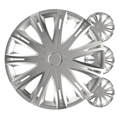 Versaco hjulsidor Spark silver 14 tum, set med 4 st.