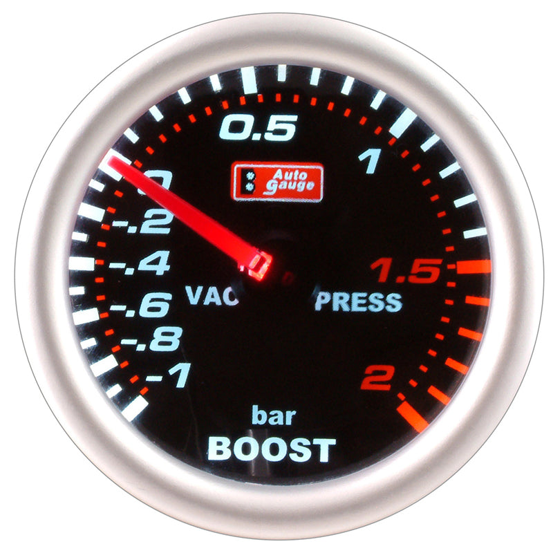Barometer svart 2" Auto Gauge