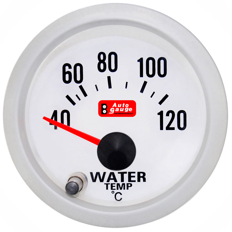 Vattentemperaturmätare Auto Gauge 2 tum med 7 färger